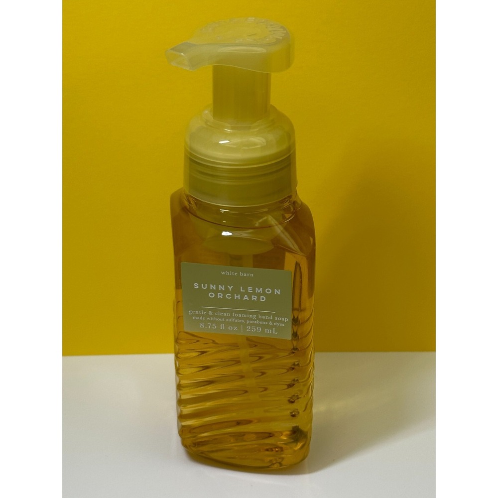 Bath & Body Works, White Barn ~ "SUNNY LEMON ORCHARD" Foaming Hand Soap 8.75 oz